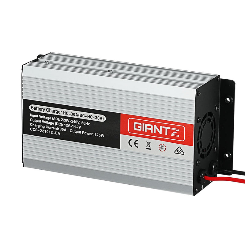 Giantz 12V 30A Car Battery Charger ATV Boat Caravan
