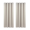 Artiss Blockout Curtains 2X 132x160cm Thermal Eyelet Beige