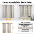 Artiss Blockout Curtains 2X 132x160cm Thermal Eyelet Beige