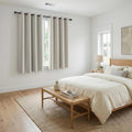 Artiss Blockout Curtains 2X 132x160cm Thermal Eyelet Beige