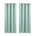 Artiss Blockout Curtains 2X 132x160cm Thermal Green Eyelet