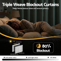 Artiss Blockout Curtains 2X 132x160cm Thermal Green Eyelet