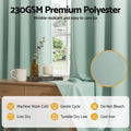 Artiss Blockout Curtains 2X 132x160cm Thermal Green Eyelet