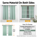 Artiss Blockout Curtains 2X 132x160cm Thermal Green Eyelet