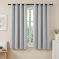 Artiss Blockout Curtains 2X 132x160cm Thermal Grey Eyelet