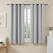 Artiss Blockout Curtains 2X 132x160cm Thermal Grey Eyelet