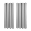 Artiss Blockout Curtains 2X 132x160cm Thermal Grey Eyelet