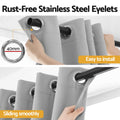 Artiss Blockout Curtains 2X 132x160cm Thermal Grey Eyelet