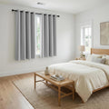 Artiss Blockout Curtains 2X 132x160cm Thermal Grey Eyelet