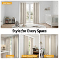Artiss Blockout Curtains 2x 132x213cm Thermal Eyelet Beige