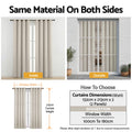 Artiss Blockout Curtains 2x 132x213cm Thermal Eyelet Beige