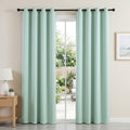 Artiss Blockout Curtains 2X 132x213cm Thermal Eyelet Green