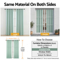 Artiss Blockout Curtains 2X 132x213cm Thermal Eyelet Green