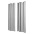 Artiss Blockout Curtains 2X 132x213cm Thermal Eyelet Grey