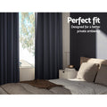 Artiss Blockout Curtains Eyelet 140x230cm Charcoal 2x