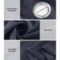 Artiss Blockout Curtains Eyelet 140x230cm Charcoal 2x
