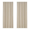 Artiss Blockout Curtains Eyelet 240x230cm Beige 2 Pack