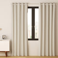 Artiss Blockout Curtains Eyelet 240x230cm Beige 2 Pack