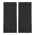 Artiss 2X Blockout Curtains Eyelet 300x230cm Black