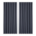 Artiss 2X Blockout Curtains Eyelet 300x230cm Charcoal