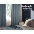 Artiss Blockout Curtains Eyelet 300x230cm Grey 2 Pack