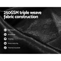 Artiss 2X Blockout Curtains Eyelet 240x230cm Black