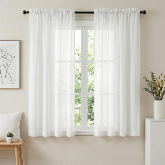 Artiss Blockout Curtains 2x 132x160cm Light Filtering Rod Pocket