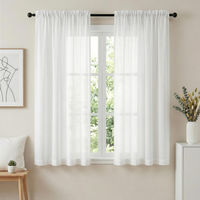 Artiss Blockout Curtains 2x 132x160cm Light Filtering Rod Pocket