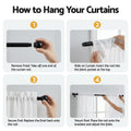 Artiss Blockout Curtains 2x 132x160cm Light Filtering Rod Pocket