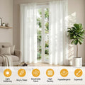 Artiss Blockout Curtains 2X 132x213cm Light Filtering Window Drapes