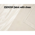 Artiss 2X 132x213cm Blockout Curtains Beige