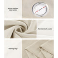 Artiss 2X 132x213cm Blockout Curtains Beige