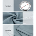 Artiss Blockout Sheer Curtains 132x242cm Light Grey 2 Pack