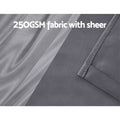 Artiss 2X 132x274cm Blockout Curtains Charcoal