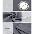 Artiss 2X 132x274cm Blockout Curtains Charcoal