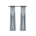 Artiss 2X 132x274cm Blockout Sheer Curtains Light Grey