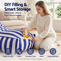 Artiss Outdoor Bean Bag Chair Cover Blue Splash-Proof Patio Lounge
