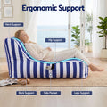 Artiss Outdoor Bean Bag Chair Cover Blue Splash-Proof Patio Lounge