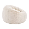 Artiss Bean Bag Chair Cover Large Beige Faux Fur Washable