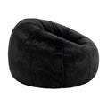 Artiss Bean Bag Chair Cover Large Black Faux Fur Washable