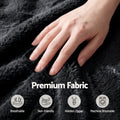 Artiss Bean Bag Chair Cover Large Black Faux Fur Washable
