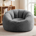 Artiss Bean Bag Chair Cover Large Grey Faux Fur Washable