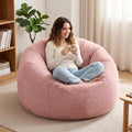 Artiss Bean Bag Chair Cover Large Pink Faux Fur Washable