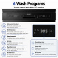 Devanti 12 Place Settings Dishwasher 55cm Freestanding Benchtop Built-In