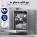 Devanti 60cm Freestanding Dishwasher 14 Place Silver