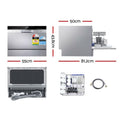 Devanti 6 Place Benchtop Dishwasher Silver