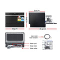 Devanti 6 Place Benchtop Dishwasher Black