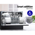 Devanti 6 Place Benchtop Dishwasher Black