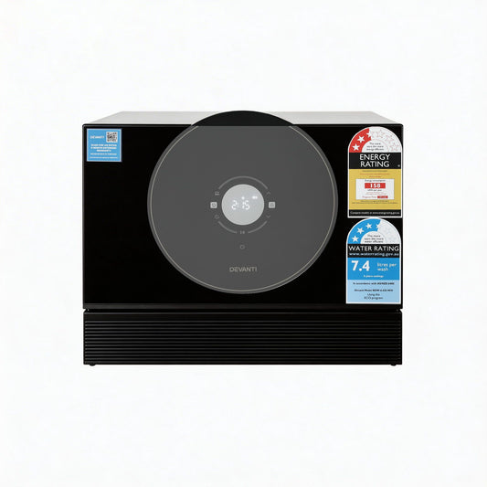 Devanti 6 Place Benchtop Dishwasher 50cm Black