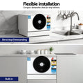 Devanti 6 Place Benchtop Dishwasher 50cm White